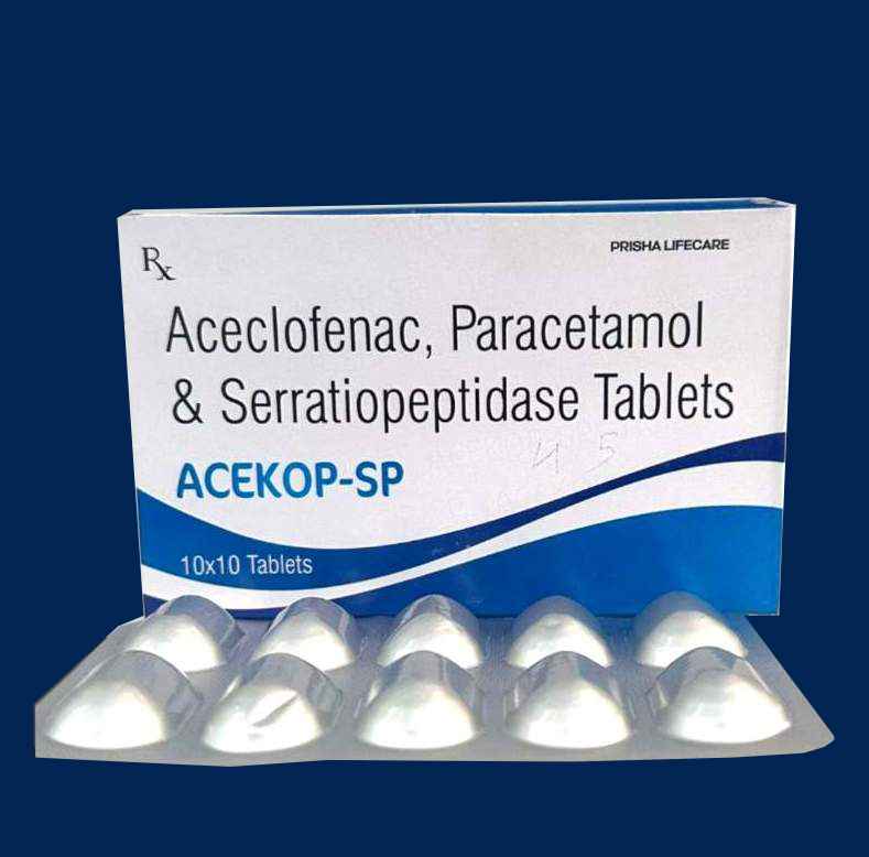 Aceclofenac Paracetamol Serratiopeptidase Tablet